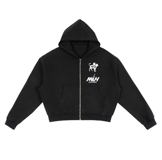 M.I.H RECORDS ZIP HOODIE